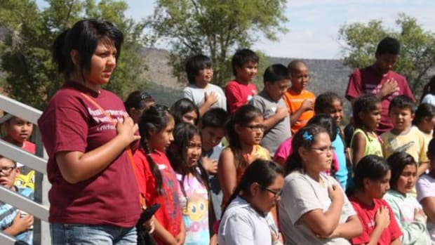 The first day of the youth conference hosted youth ages 8 to 13 and began with an opening prayer led by Miss White Mountain Apache Shasta Dazen.