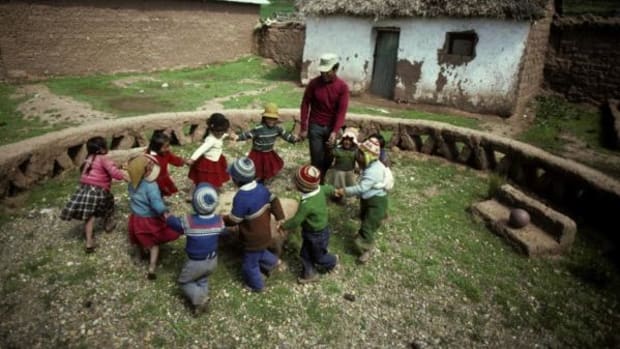 Children of a rural daycare center in Huayoko, Peru (UN Photo/J Frank)