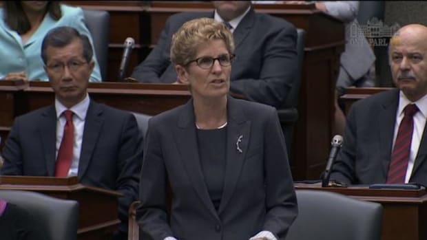 Ontario Premier Kathleen Wynne issues a formal apology to the province's Indigenous Peoples on the floor of the Legislative Assembly on May 30, about a year after the Truth and Reconciliation issued a report calling the 150-year program 'cultural genocide.'