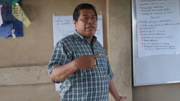 Indigenous leader Camilo Frank Lopez