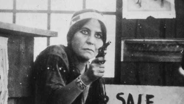 Lillian St. Cyr as Nat-U-Ritch in the 1914 silent film 'The Squaw Man.'