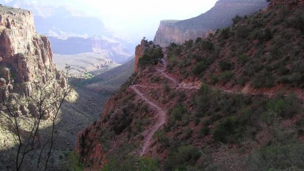 Indian Garden and three-mile rest house can be seen from Bright Angel Trail in Grand Canyon National Park. (Wikipedia)