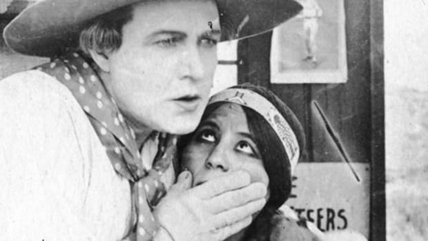 Lillian St. Cyr with co-star Dustin Farnum in the 1914 silent film 'The Squaw Man.'