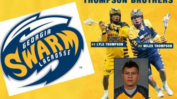The Georgia Swarm announced Tuesday that Buffalo Bandits forward Jerome Thompson will be joining the Georgia Swarm and reunite with his younger brothers, Lyle and Miles Thompson, on the NLL Lacrosse team.