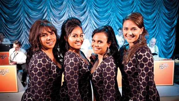 The girl group at the heart of 'The Sapphires' (left to right): Deborah Mailman as Gail, Jessica Mauboy as Julie, Miranda Tapsell as Cynthia, and Shari Sebbens as Kay