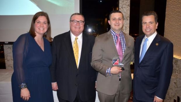 Pictured, from left, are: Cherokee Nation Government Relations Executive Director Courtney Ruark-Thompson, Oklahoma State System of Higher Education Chancellor Glen Johnson, Cherokee citizen and 30/30 Next Gen honoree Canaan Duncan, and former Congressman Dan Boren.