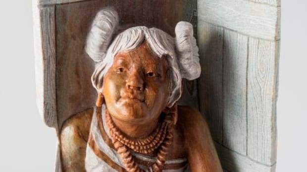Alvin Marshall’s sculpture, 'A Little Girl’s Dream,' was named Best of Show at the eighth annual Cherokee Art Market. Courtesy Cherokee Nation.