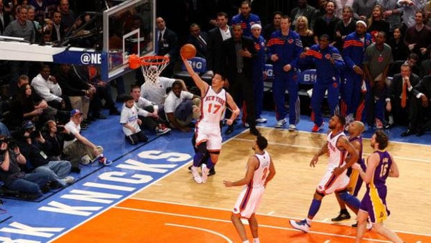 Jeremy Lin scored 38 points in the Knicks win over the Lakers