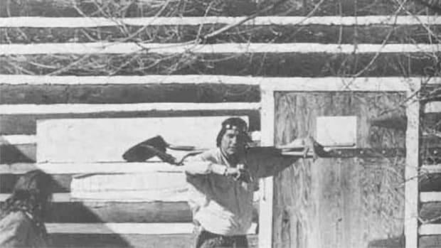 Dwain camp in Wounded Knee 1973