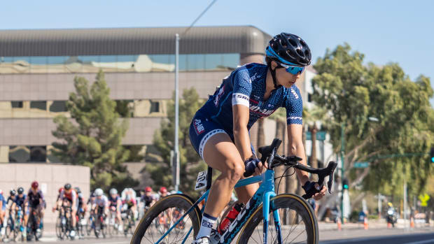 Professional cyclist Shayna Powless, Oneida. (Photo courtesy of Nick Wilson Photography)