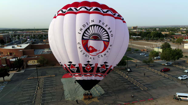 Pictured: Indian Pueblo Cultural Center's new balloon birds eye view.
