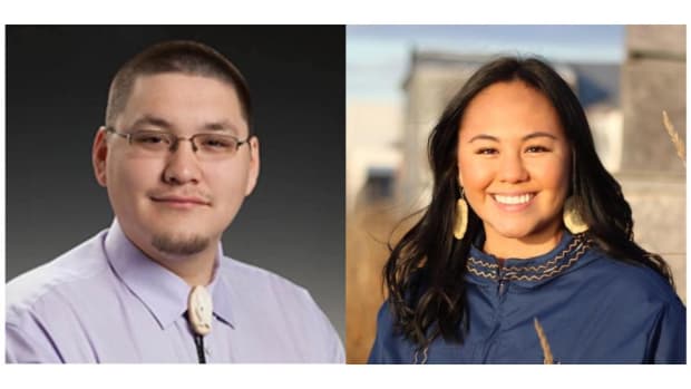 Two Inupiaq candidates face off for an open Alaska House seat. Josiah Patkotak, left, is running as an Independent. Elizabeth Ferguson, right, is running as a Democrat,