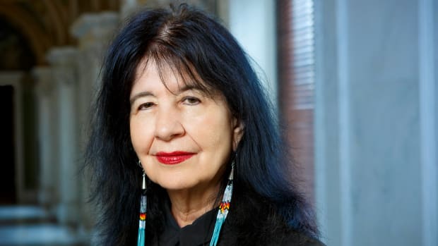 Joy Harjo inside the Library of Congress building. (Photo by Shawn Miller/Library of Congress)