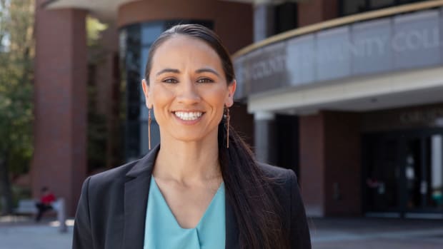 MARCH 2022: U.S. Rep. Sharice Davids of Kansas was one of the first two Native women elected to Congress. She is a citizen of the Ho-Chunk nation. (Photo courtesy of Sharice for Congress)
