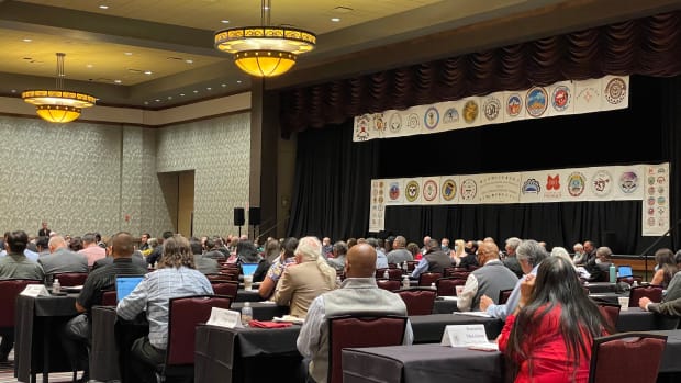 2022 State-Tribal Leaders Summit in Albuquerque, New Mexico on June 2. (Photo by Kalle Benallie, ICT)
