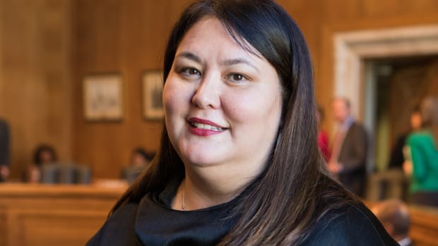 Tara Sweeney at the U.S. Senate Committee on Indian Affairs in May 2018. (Photo Jason Dixon)
