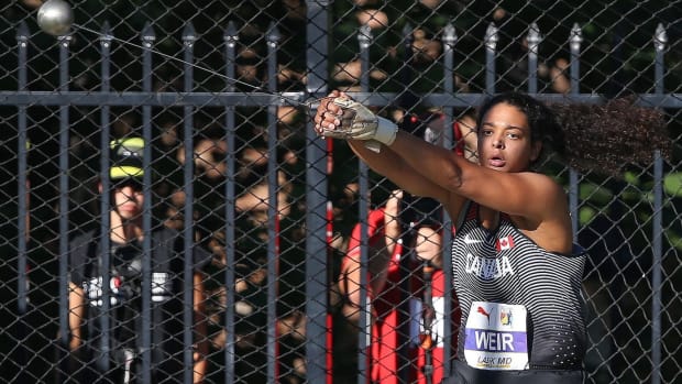 Athlete Jillian Weir is representing Canada in the hammer-throwing competition in the Olympic Games set to start July 23, 2021, in Tokyo. She’s a citizen of the Mohawks of the Bay of Quinte from the Tyendinaga Territory and is among dozens of Indigenous athletes participating in the games. (Photo courtesy of Claus Andersen)