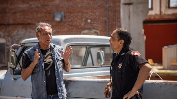 RESERVATION DOGS “Come and Get Your Love” Episode 5 (Airs, Monday, August 30) Pictured: (l-r) Wes Studi as Bucky, Zahn McClarnon as Big. CR: Shane Brown/FXCopyright 2021, FX Networks. All rights reserved.