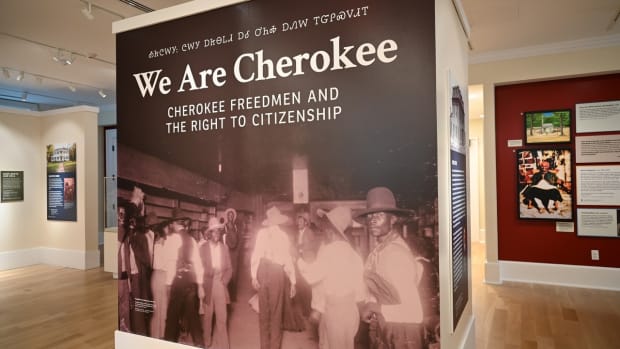 A new exhibit at the Cherokee National History Museum examines the fight for tribal citizenship by the Cherokee Freedmen. The exhibit, which is free and open to the public, runs through April 29, 2023. (Photo courtesy of the Cherokee National History Museum)