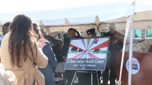 Cheyenne and Arapaho Tribes Indian health center celebrates opening. (Photo by Cheyenne and Arapaho Tribal Tribune)