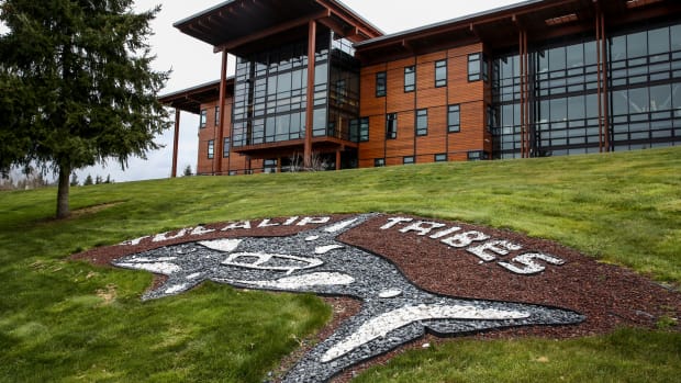 The Tulalip Tribes Administration Building. (Kevin Clark / The Herald)