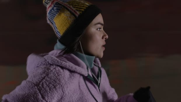 Kawennáhere Devery Jacobs stars in "Bootlegger" directed by Caroline Monnet. (Image by permission of Best Friend Forever)