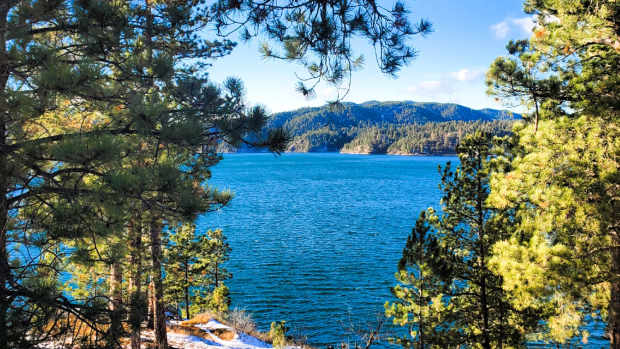 Pactola Reservoir is located 15 miles west of Rapid City. It is the largest and deepest reservoir in the Black Hills National Forest, boasting 14 miles of shoreline and 150-foot depths on 800 acres. (Photo Credit/ Talli Nauman)