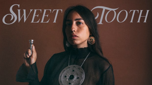A new album, “Sweet Tooth,” from Wabanaki bass player, composer and songwriter Mali Obomsawin, combines field recordings, old hymns, stories and Indigenous jazz for a traditional but innovative musical response to colonialism. The album was released in October 2022 by Out of Your Head Records. (Courtesy photo)