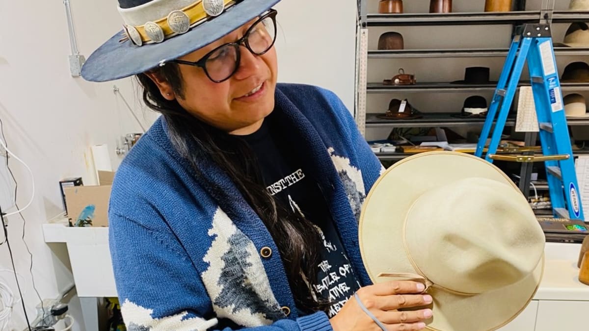Flat brim hats history online