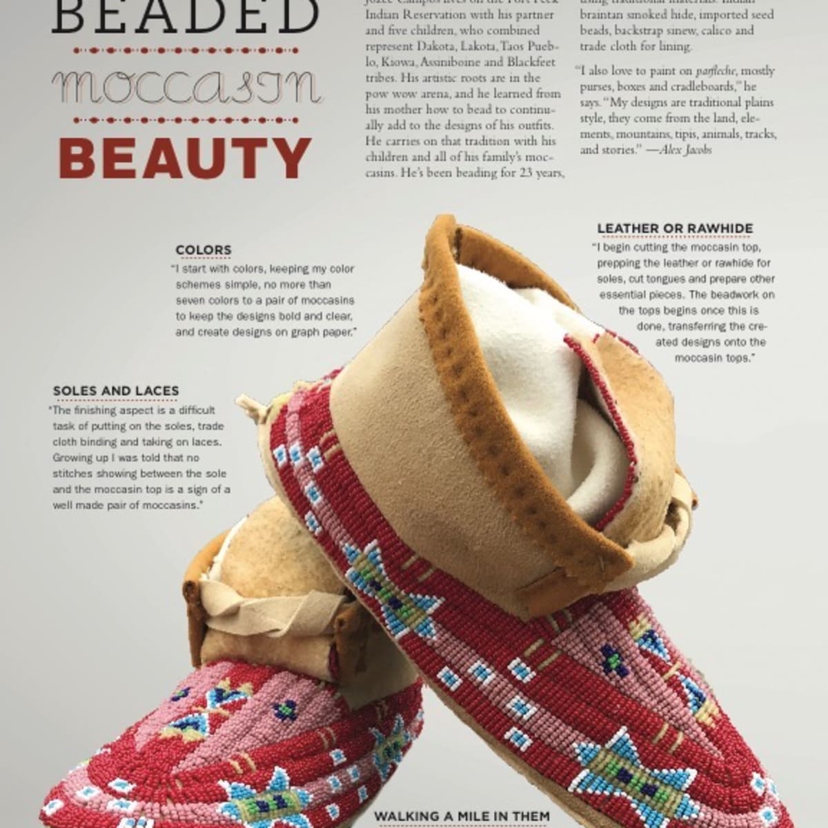Lakota beaded new arrivals moccasins
