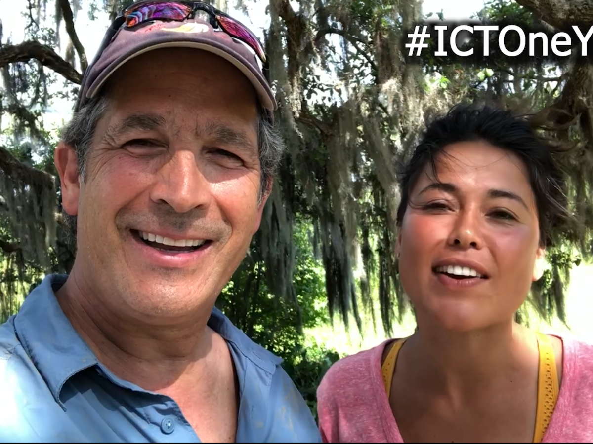 John Herrington and Ariel Tweto - wish us a happy #ICTOneYear