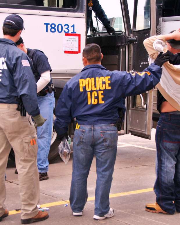 U.S. Immigration and Customs Enforcement (ICE), www.ice.gov. Photo Courtesy of ICE., Public domain, via Wikimedia Commons 