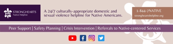 Stronghearts Native Helpline Statement For 2021 Domestic Violence Awareness Month Ict News 9837