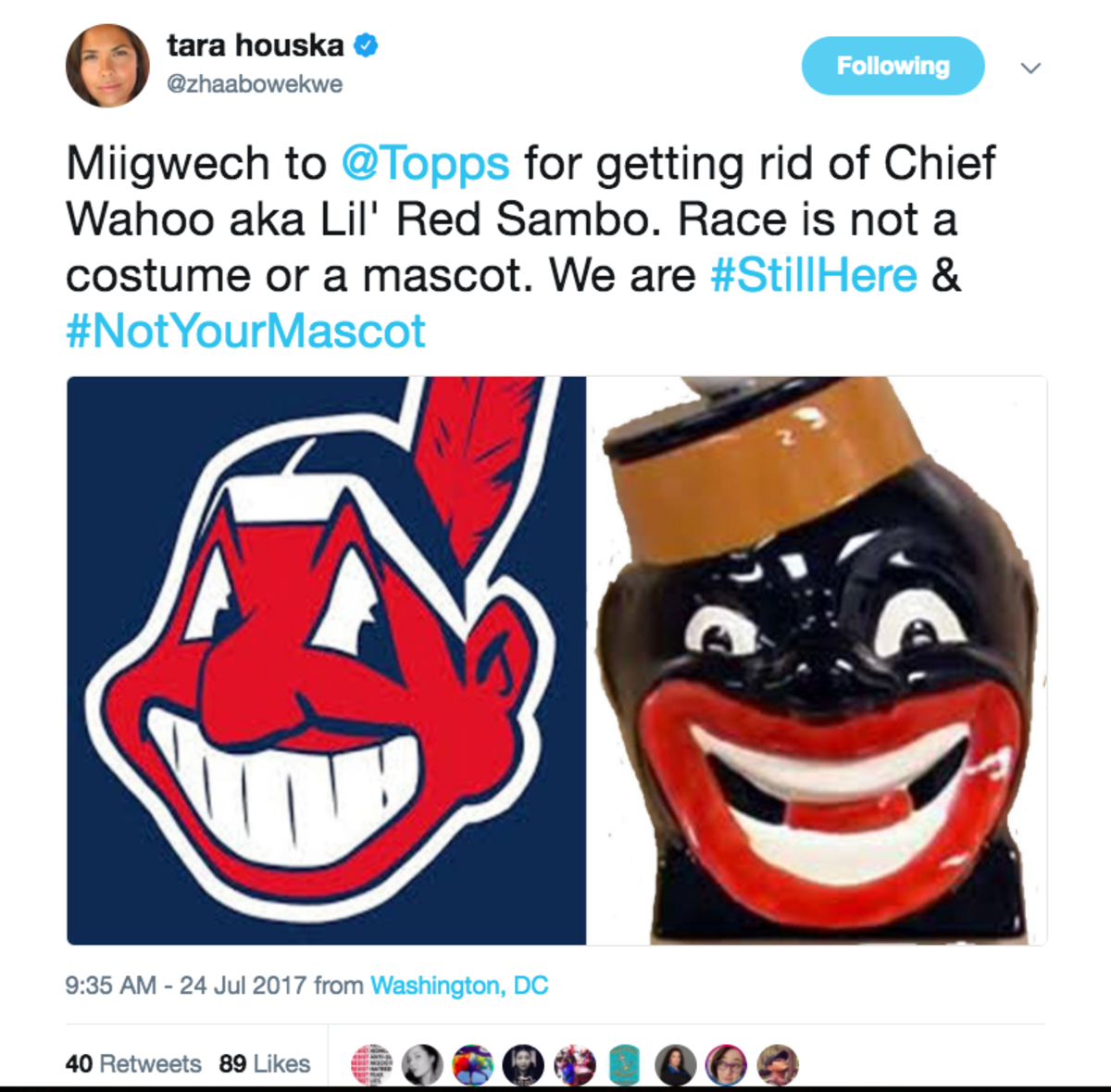 Topps, Sole Baseball Card Manufacturer For MLB, Says It Will No Longer  Print Chief Wahoo Mascot - ICT News