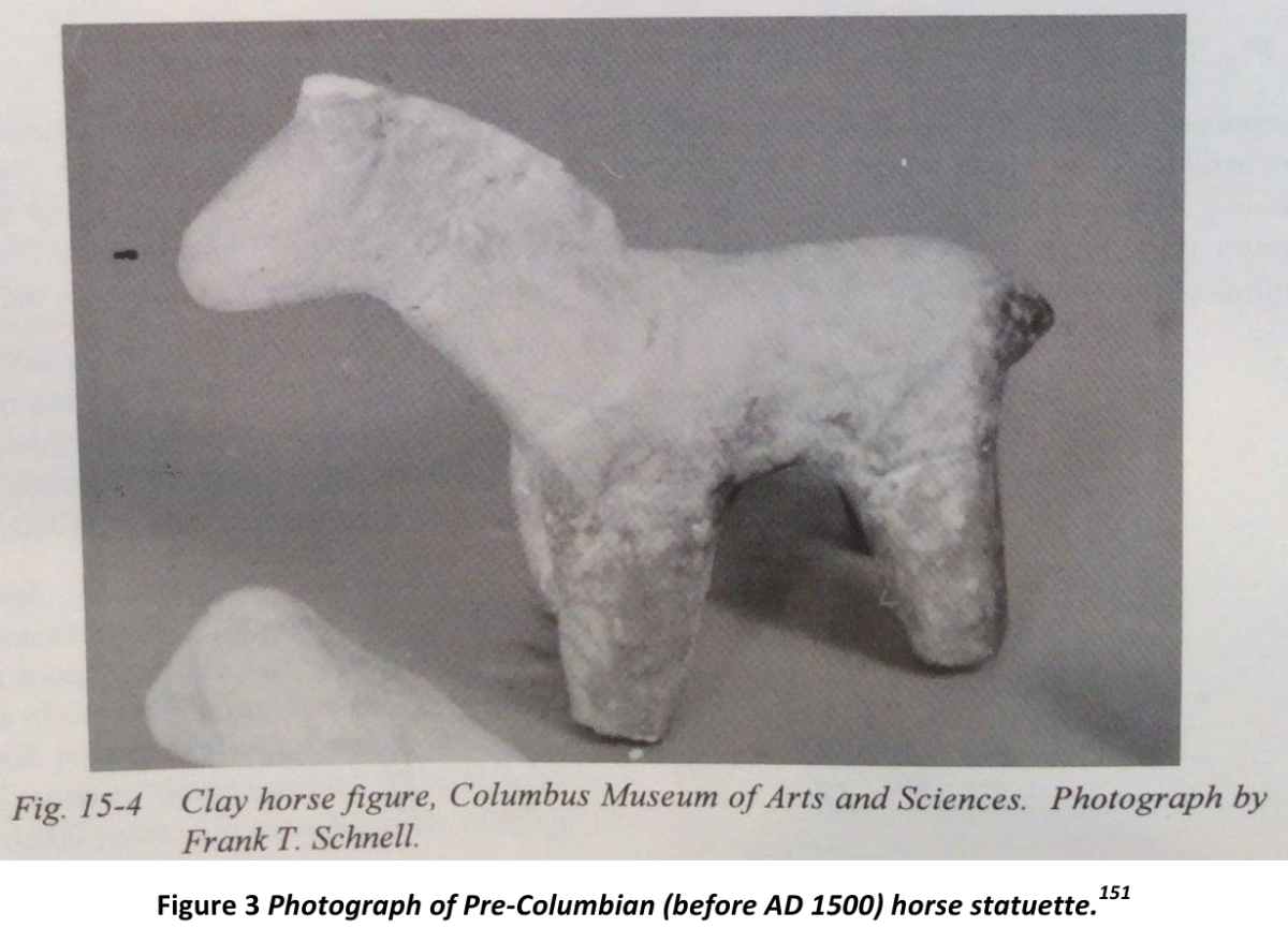 Clay horse figure pre-Columbian AD 1500 (Columbus Museum)