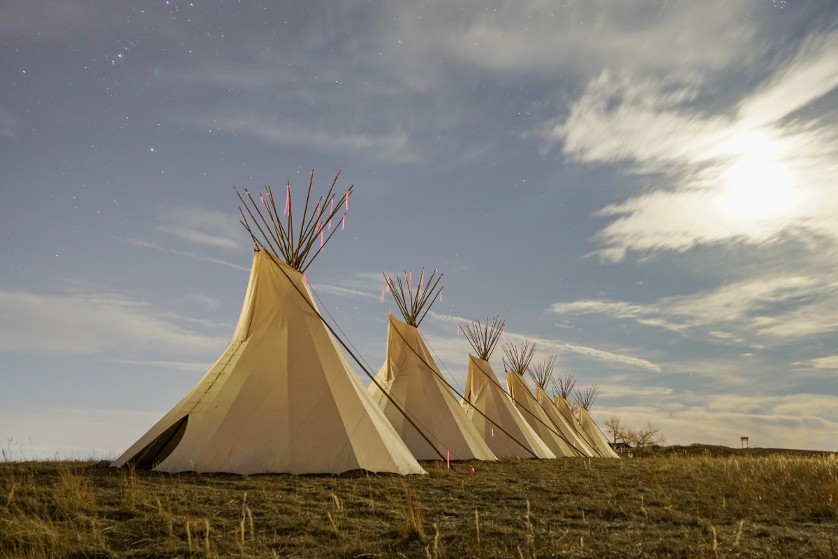 Teepees will illuminate the horizon on Peets Hill in Bozeman, Montana ...