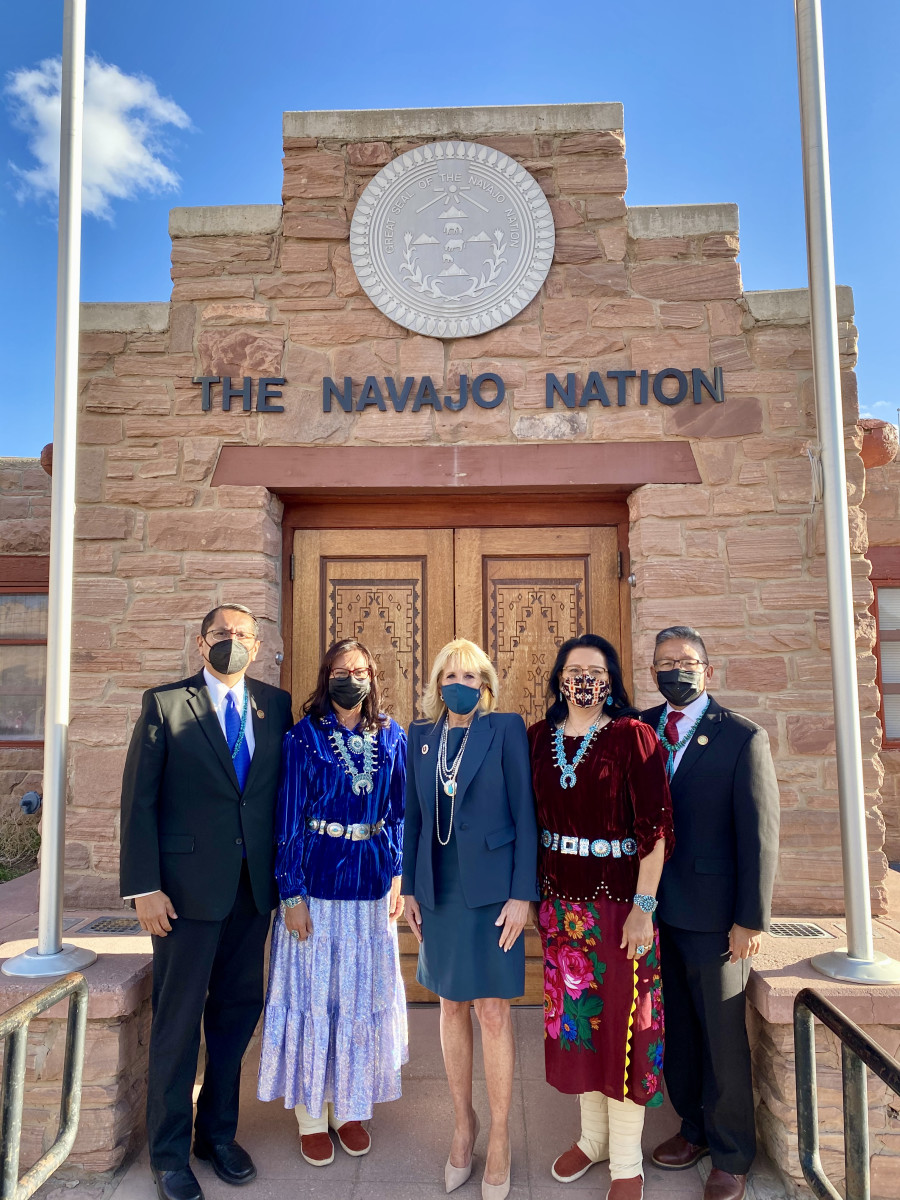 Navajo leaders First Lady Jill Biden to the Navajo Nation ICT