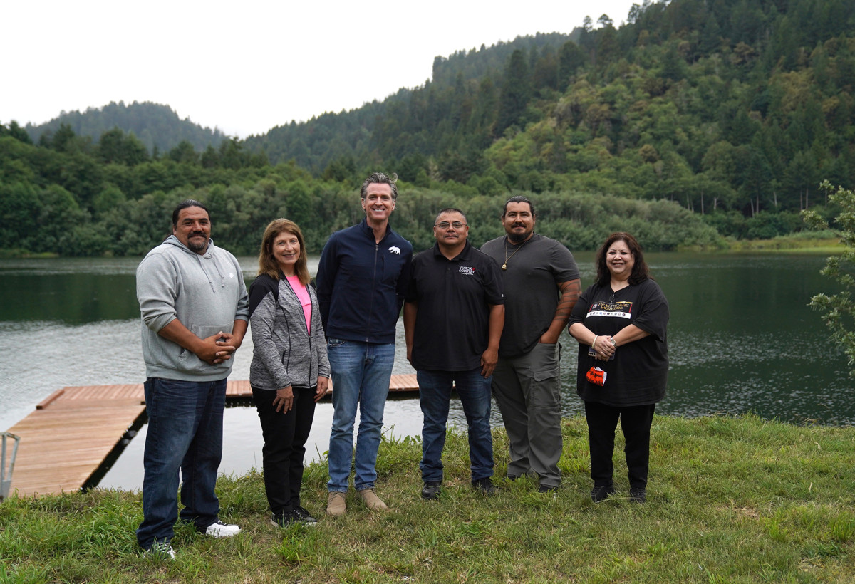 California Governor Gavin Newsom Visits The Yurok Reservation - ICT News