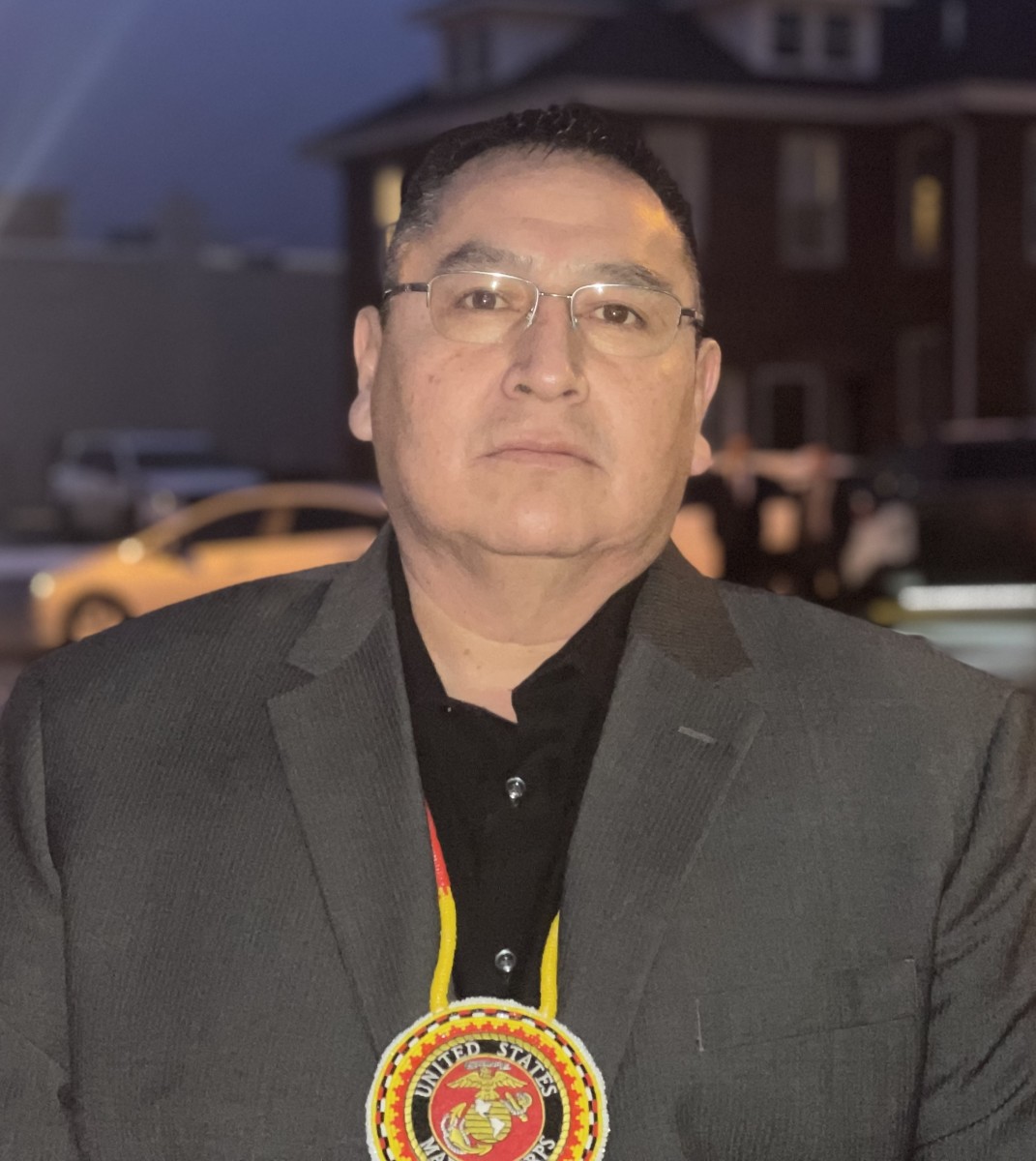 Frank Star Comes Out, shown here in February 2023, is president of the Oglala Sioux Tribe. (Photo by Kalle Benallie/ICT)