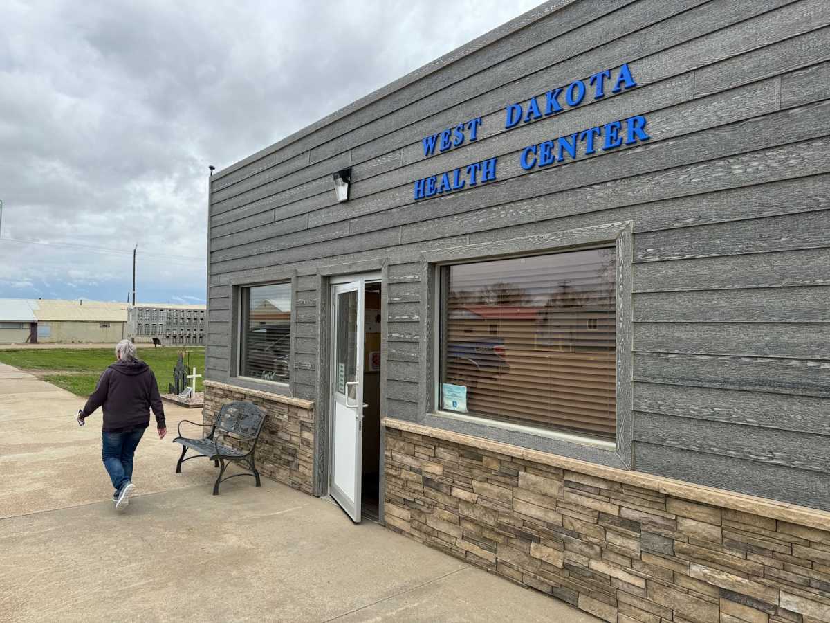 Rural health care in South Dakota is often practiced in small clinics staffed by a rotating group of providers. This small clinic in Timber Lake, S.D., shown on April 30, 2024, is run by Mobridge Regional Hospital. (Photo: Bart Pfankuch / South Dakota News Watch)