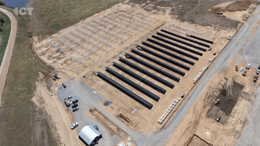 Paskenta Band of Nomlaki Indians in Northern California microgrid aerial view