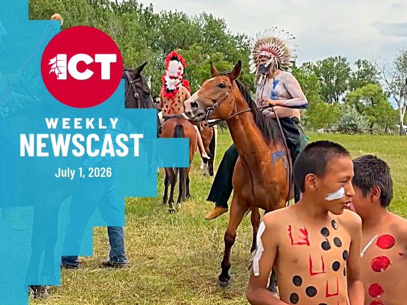 men with head dress and boys painted celebrate battle of greasy grass victory that was 150 years ago