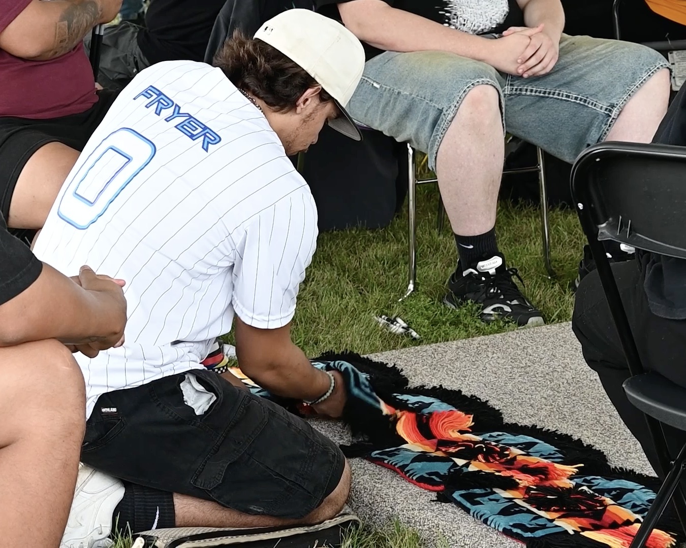 Plains tribes play traditional moccasin game at Shakopee annual powwow