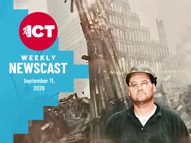 First Nations Ironworkers clean up 9/11 ground zero site in New York city following when twin towers fell.