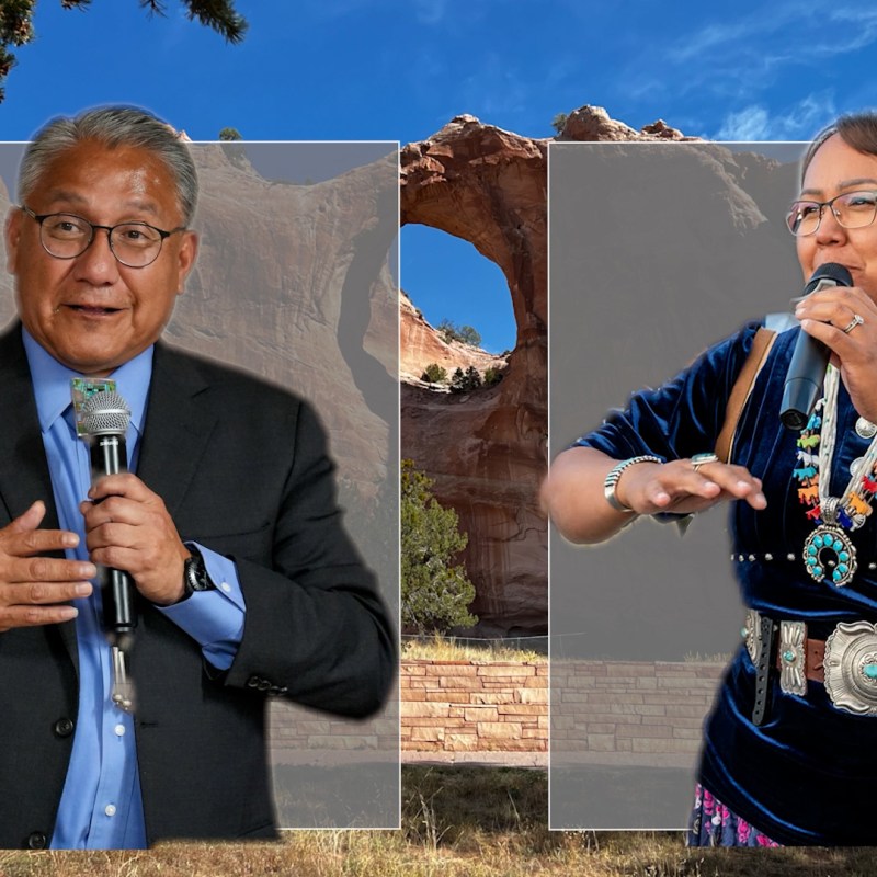 Crystalyne Curley, Justin Jones vie to become next Navajo Nation President